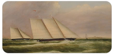 Antique Ship Painting