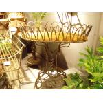 French rustic wrought iron jardiniere Preview