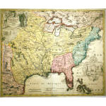 M-11227: Homann Map of North America, c. 1719 Preview