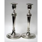 Pair of Antique Georgian Silver Candlesticks, hallmarked, Sheffield 1784 Geo Ashworth Co.  Preview