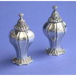 Pair of Antique Silver William 1V conch shell Casters, London 1834 by W.H  Preview