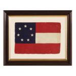 CONFEDERATE FIRST NATIONAL, "STARS & BARS" PARADE FLAG, 1920-1950  Preview