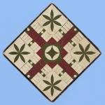 GREEN & RED PARCHEESI GAME BOARD, CA 1870-1890 Preview
