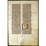 IM-8875 - Medieval Bible leaf with miniature of David in prayer Preview