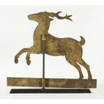 STAG WEATHERVANE WITH TREMENDOUS, YELLOW-PAINTED SURFACE, 1840-1870 Preview