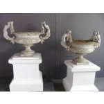 Rare pair of French cast iron garden urns Preview