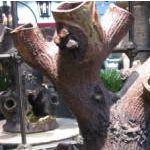 Rustic Stoneware Tree Stump Planter Preview