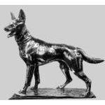 WMF Fritz Diller (1875-1945) Silver plate Alsatian German shepherd Dog Preview