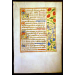 IM-9879 - c. 1490 Book of Hours Leaf with elaborate border Preview