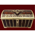 Erhard & Sohne Brass and Burl Wood inlay Jewellery Box, Germany C.1900 Preview