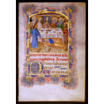 IM-2870 - Book of Hours Leaf - Miniature of the Last Supper Preview