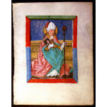IM-1499 - German Book of Hours Leaf with miniature of St. Wolfgang Preview