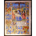 IM-1401 - Book of Hours Leaf - Miniature Painting of the Lamentation with kneeling figure of patron Preview