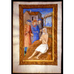 IM-3702 - c. 1490 Book of Hours leaf with miniature of Job Preview