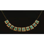 Turquoise and 14K Necklace, C.1950. Preview
