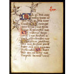 IM-10056 - Medieval Psalter Leaf with illuminated initials Preview