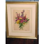 Watercolor floral study, Charles Corpet Preview