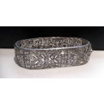French Platinum and Diamond Bracelet, C.1910. Preview