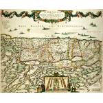 M-6644: Map of the Holy Land in the 1600's Preview