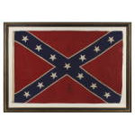 CONFEDERATE SOUTHERN CROSS NAVY JACK / �BATTLE FLAG�, MADE BY COPELAND, WASHINGTON, D.C., CIRCA 1895-1920's: Preview