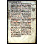 IM-10150 - c. 1250 Bible Leaf with extensive glossing!  Psalms Preview