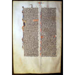 IM-2880 - c. 1247 Bible Leaf with miniature painting of Zechariah Preview