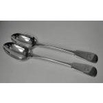 Pair  Exeter Silver Stuffing Serving Spoons, Exeter 1841, Thos Byne Preview
