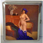 Erotic enamel and Silver Nude Cigarette Box, Continental C.1920 Preview