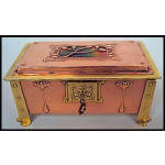 Arts and Crafts Enamel, Copper and Brass Box, C.1900 Preview