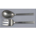 Pair of  American Modernism Sterling hand made Servers, Adra,  C.1950.  Preview