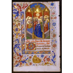 IM-10269 - Book of Hours Leaf with miniature painting of The Pentecost Preview