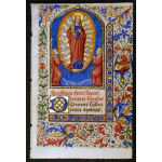 IM-10268 - Book of Hours Leaf with miniature painting of  "The Virgin of the Apocalypse" Preview