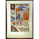 IM-10292 - Book of Hours leaf with miniature of the Nativity Preview