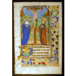 IM-10293 - Book of Hours Leaf, c. 1470-80 with miniature painting of the Crucifixion Preview