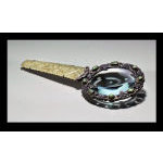 Rare Chinese Export Silver and Jade Magnifying Glass, C.1900.  Preview
