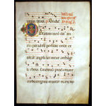IM-10505 - Gregorian Chant, c. 1470-80 with exceptional illuminated initial Preview