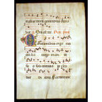 IM-10506 - Gregorian Chant, c. 1470-80 with exceptional illuminated initial Preview