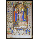 IM-10513 - Book of Hours Leaf, c. 1420-30 with miniature painting of St. Katherine Preview
