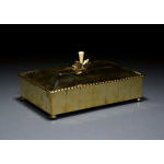 WMF Art Deco hammered Brass Box, Germany C.1910.  Preview