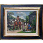 Family Scene with Horse & Rider by Simka Simkhovitch (1893-1949) Preview