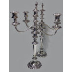 Pair of Antique Silver Plate Candelabra, English C.1860 Preview