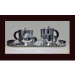 French Ercuis Art Deco silver plate rosewood Tea & Coffee Service C.1930 Preview