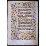 IM-10742 - Book of Hours Leaf with exceptional border decoration - The Magnificat Preview