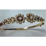Antique Pearl and Diamond Bangle, English C.1900  Preview