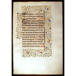 IM-10711 - Medieval Book of Hours Leaf with elaborate rinceaux borders, c. 1420-40 Preview