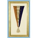 1912 PRESIDENTIAL CONVENTION PENNANT, FELT WITH GOLD STENCILED LETTERING, EAGLE AND SHIELD, MADE IN PHILADELPHIA: Preview