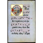 IM-10041 - Unusual Gregorian Chant with large miniature of ''All Saints'' Preview