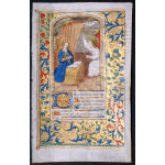 IM-11089 - Medieval Book of Hours Leaf - The Annunciation to the Virgin Mary Preview