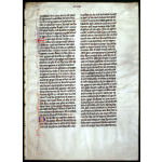 IM-11071 MEDIEVAL BIBLE LEAF, c. 1275 - THE PASSOVER Preview