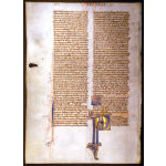 IM-2733 - Medieval Bible Leaf with miniature painting of St. Paul - De Brailes Workshop Preview